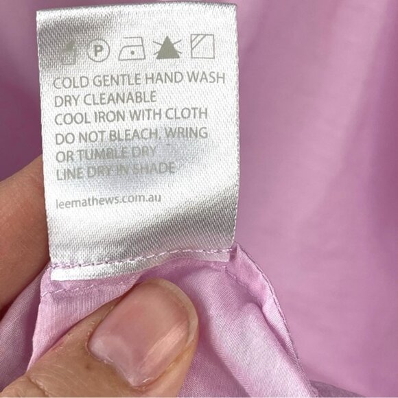 Lee Matthews Midi Pink Purple Dress Size 0 - Picture 6 of 6